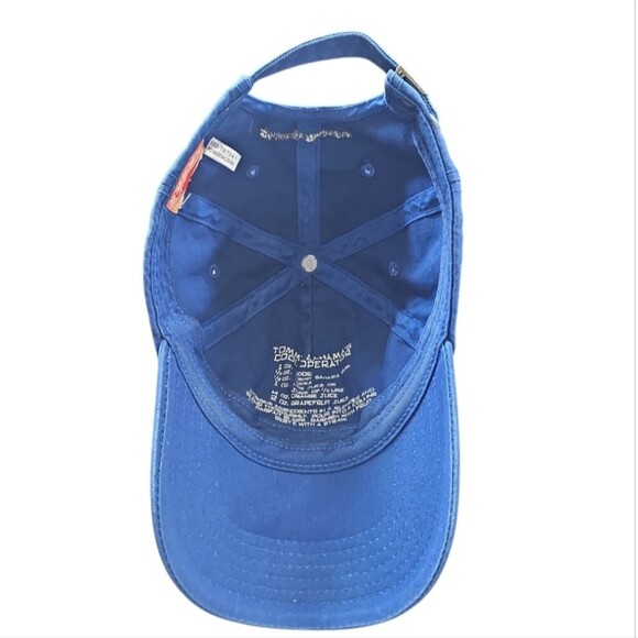 Tommy Bahama Tip Your Hat Margarita Cotton Hat Embroidered Logo Relaxed Fit Blue - Picture 10 of 15